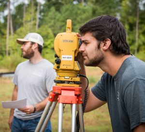 Image showing two men doing field work